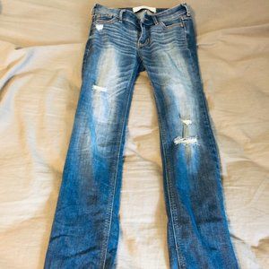 Hollister Low Waist Ripped Jeans